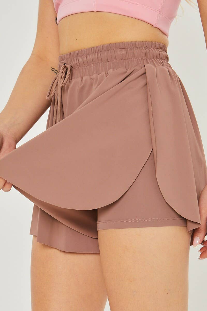 RUFFLE HEM TENNIS SKIRT WITH HIDDEN INNER POCKET