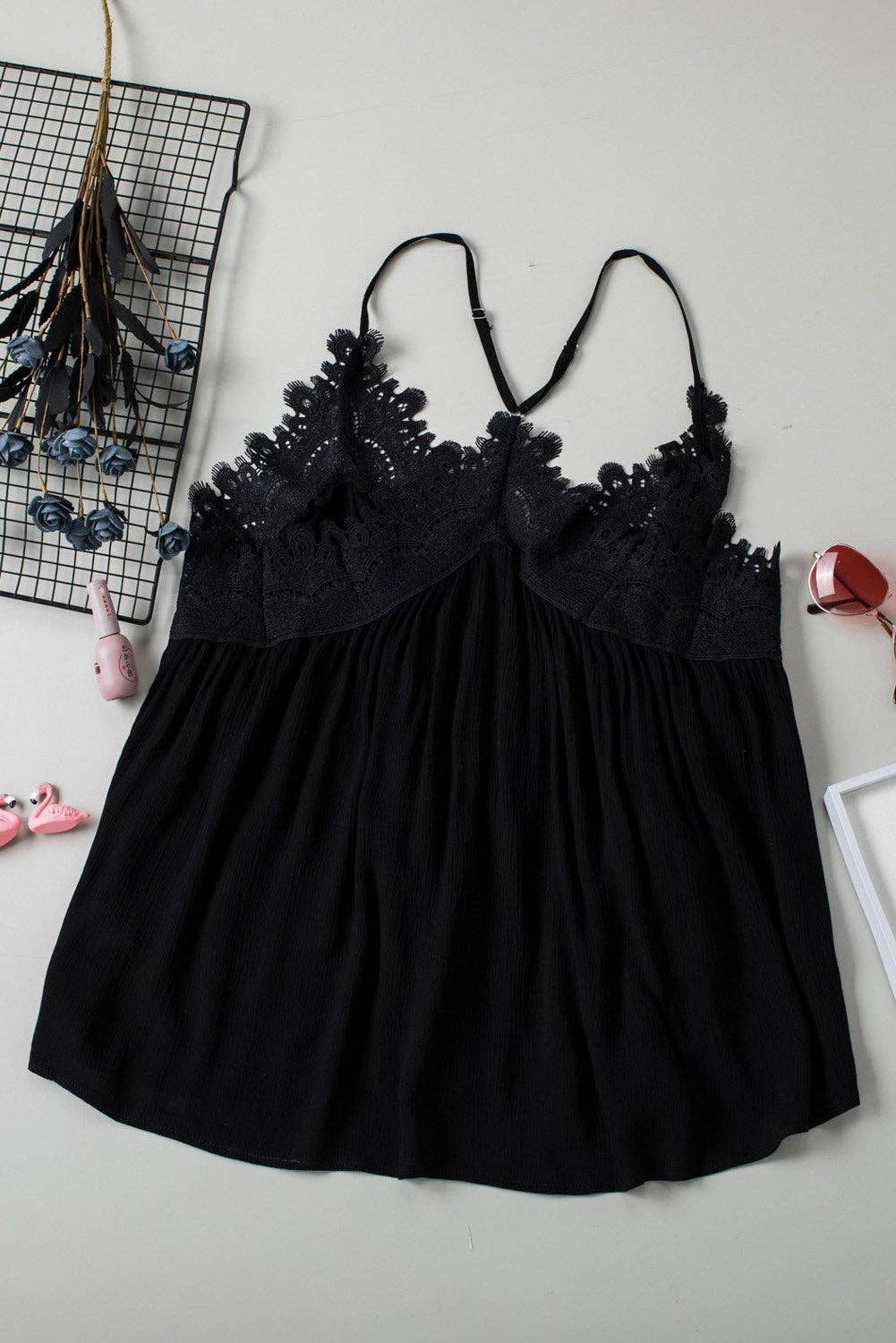 So Pretty Cotton Lace Tank