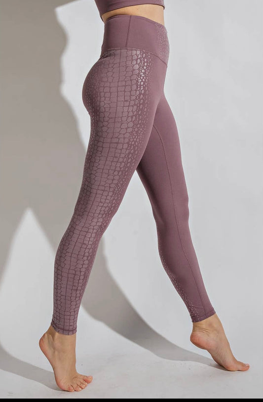 Mauve Sideblock Leggings