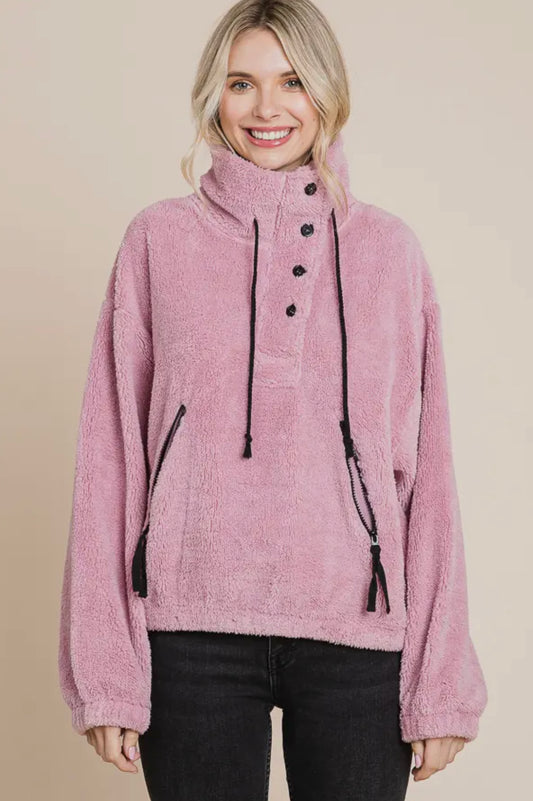 Lilac Sherpa Sweatshirt