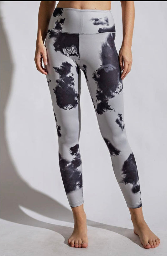 Black & White Tie Dye Leggings